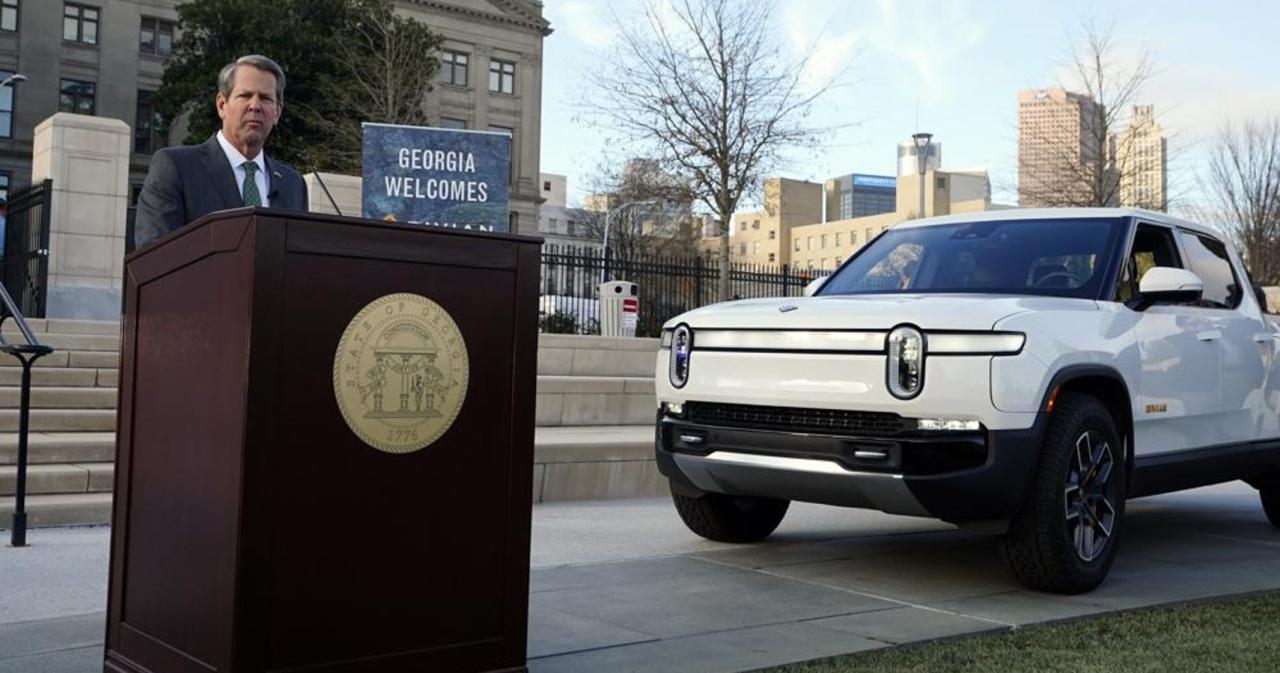 Rivian stock has its best day ever after EV maker reports 2024